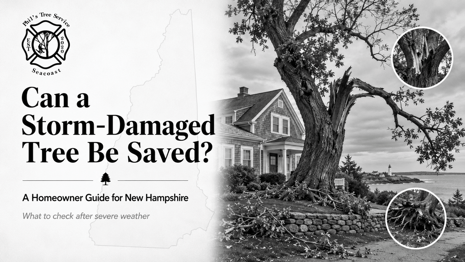 can a storm-damaged tree be saved