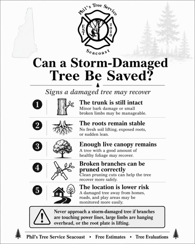 signs a damaged tree may recover